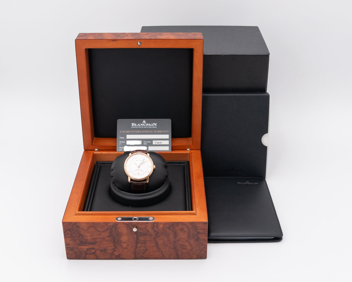 Blancpain Villeret Ultraplate Quantieme Seconde Retrograde 40mm 6653Q-3642-55B Red Gold 2019