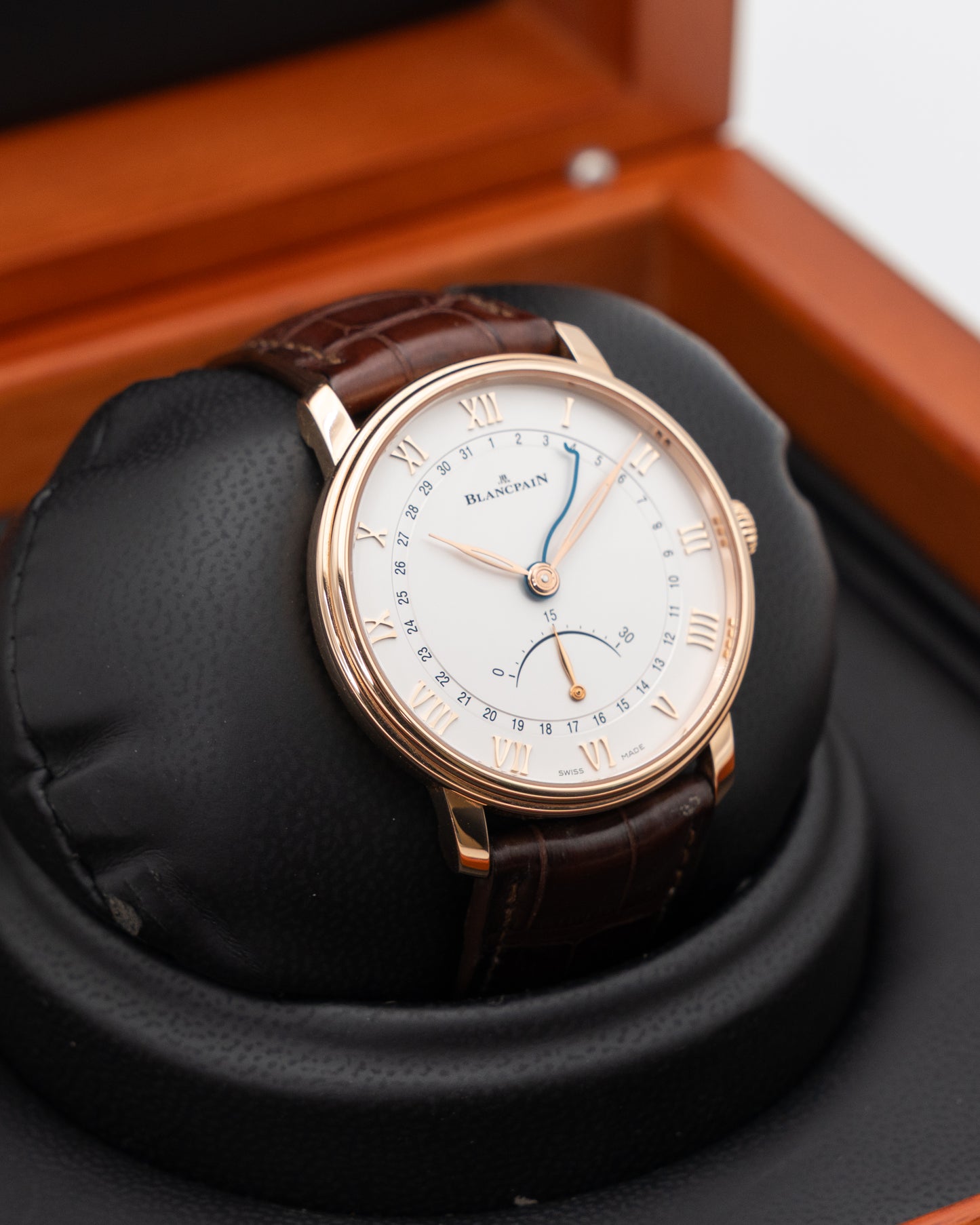 Blancpain Villeret Ultraplate Quantieme Seconde Retrograde 40mm 6653Q-3642-55B Red Gold 2019