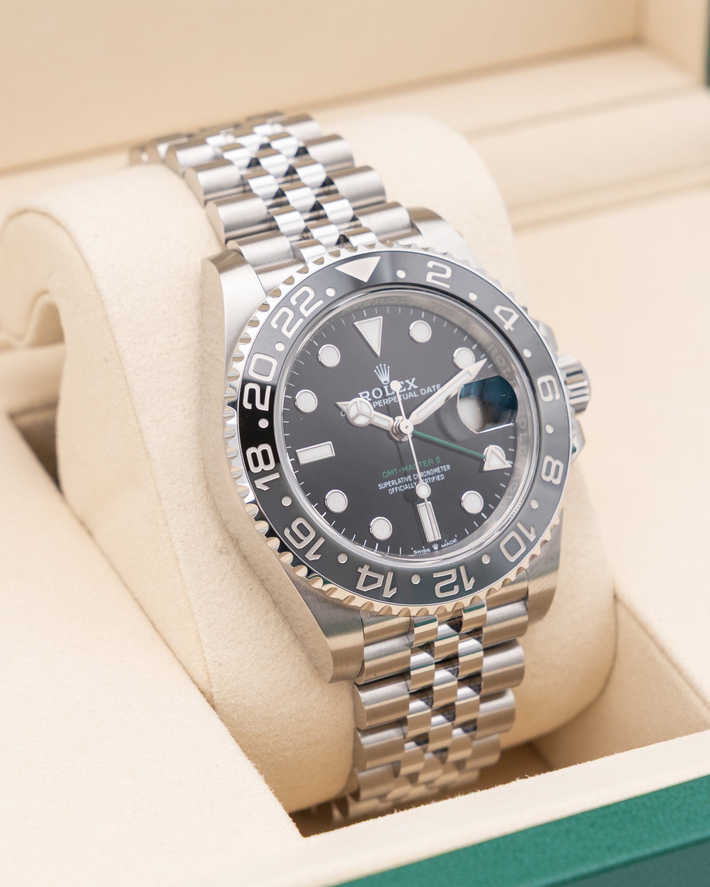 UNWORN WITH STICKERS Rolex GMT Master II 40mm 126710GRNR Bruce Wayne Jubilee 2025