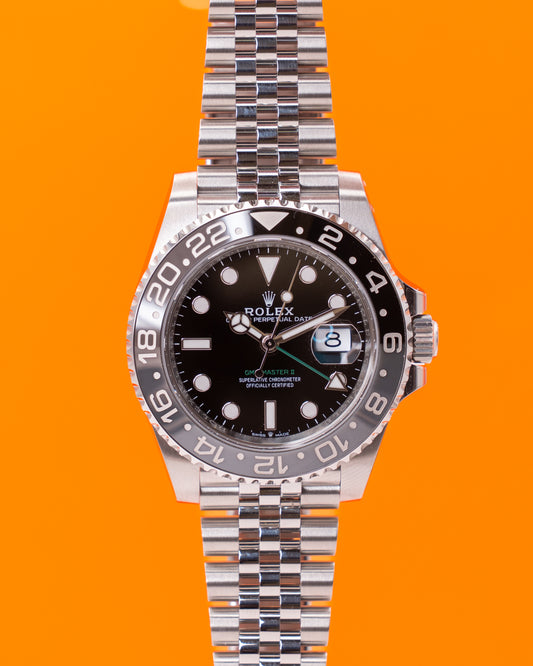 UNWORN WITH STICKERS Rolex GMT Master II 40mm 126710GRNR Bruce Wayne Jubilee 2025