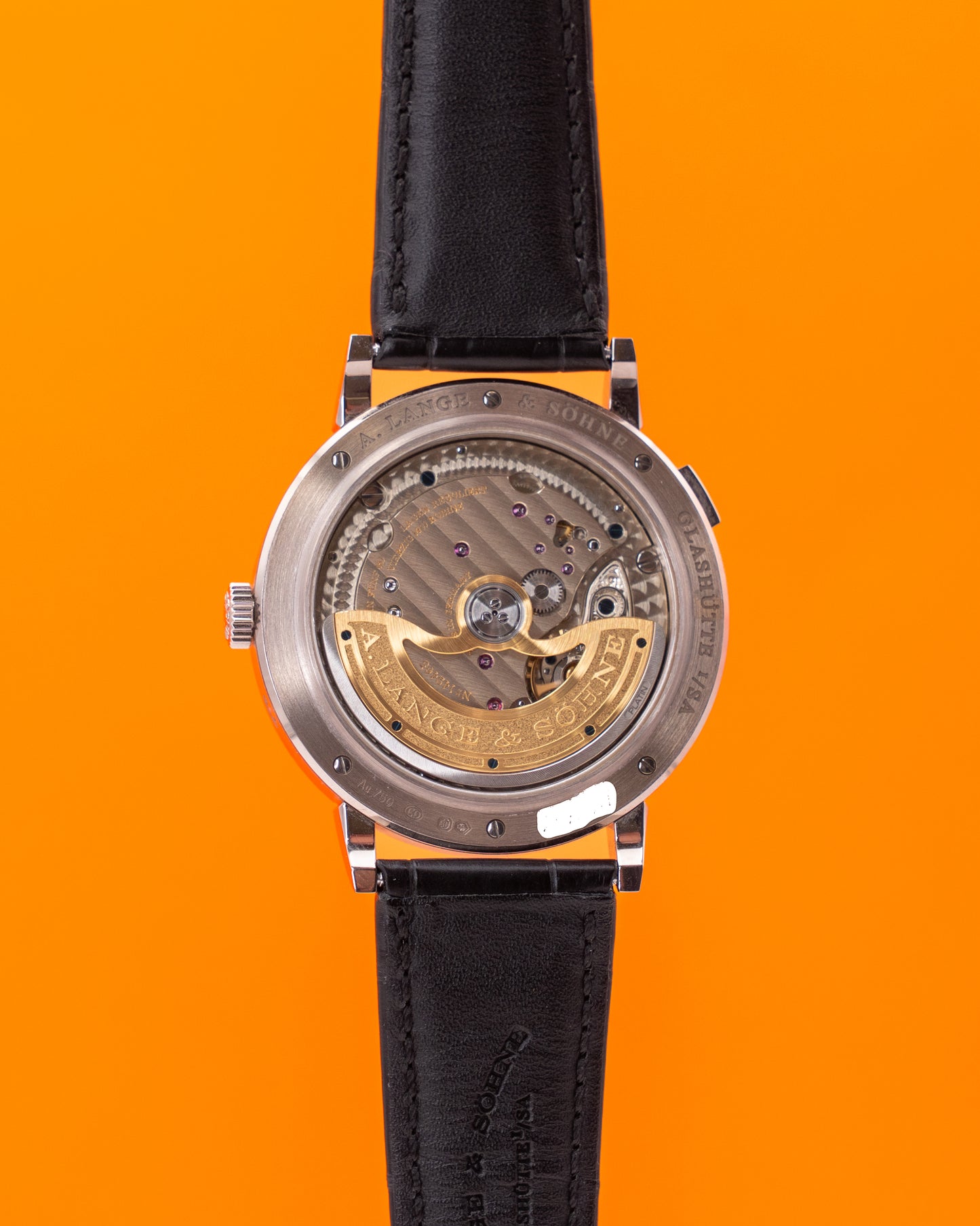 A. Lange & Söhne Saxonia Moon Phase 40mm 384.026 White Gold Silver