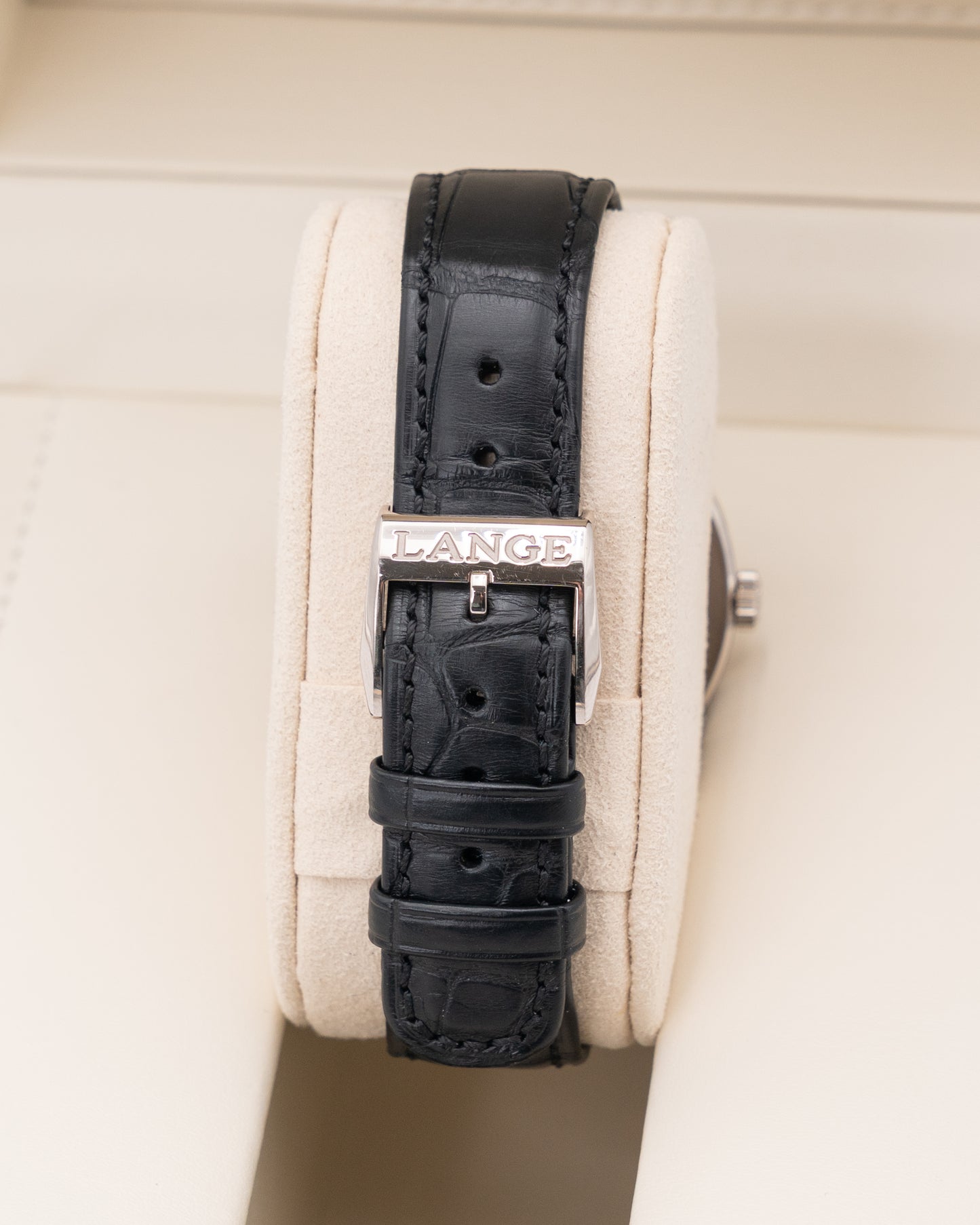 A. Lange & Söhne Saxonia Moon Phase 40mm 384.026 White Gold Silver
