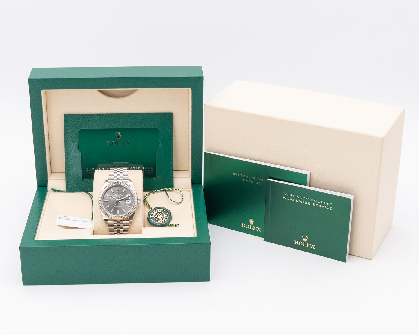 Rolex Datejust 41mm 126334 Grey Dial Fluted Jubilee 2023