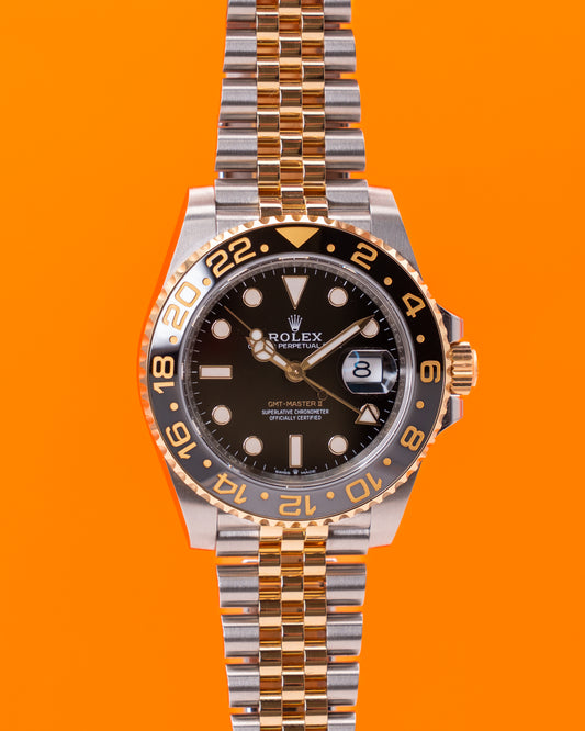 UNWORN 2025 Rolex GMT Master II 40mm 126713GRNR "Zombie" Two Tone Yellow Gold