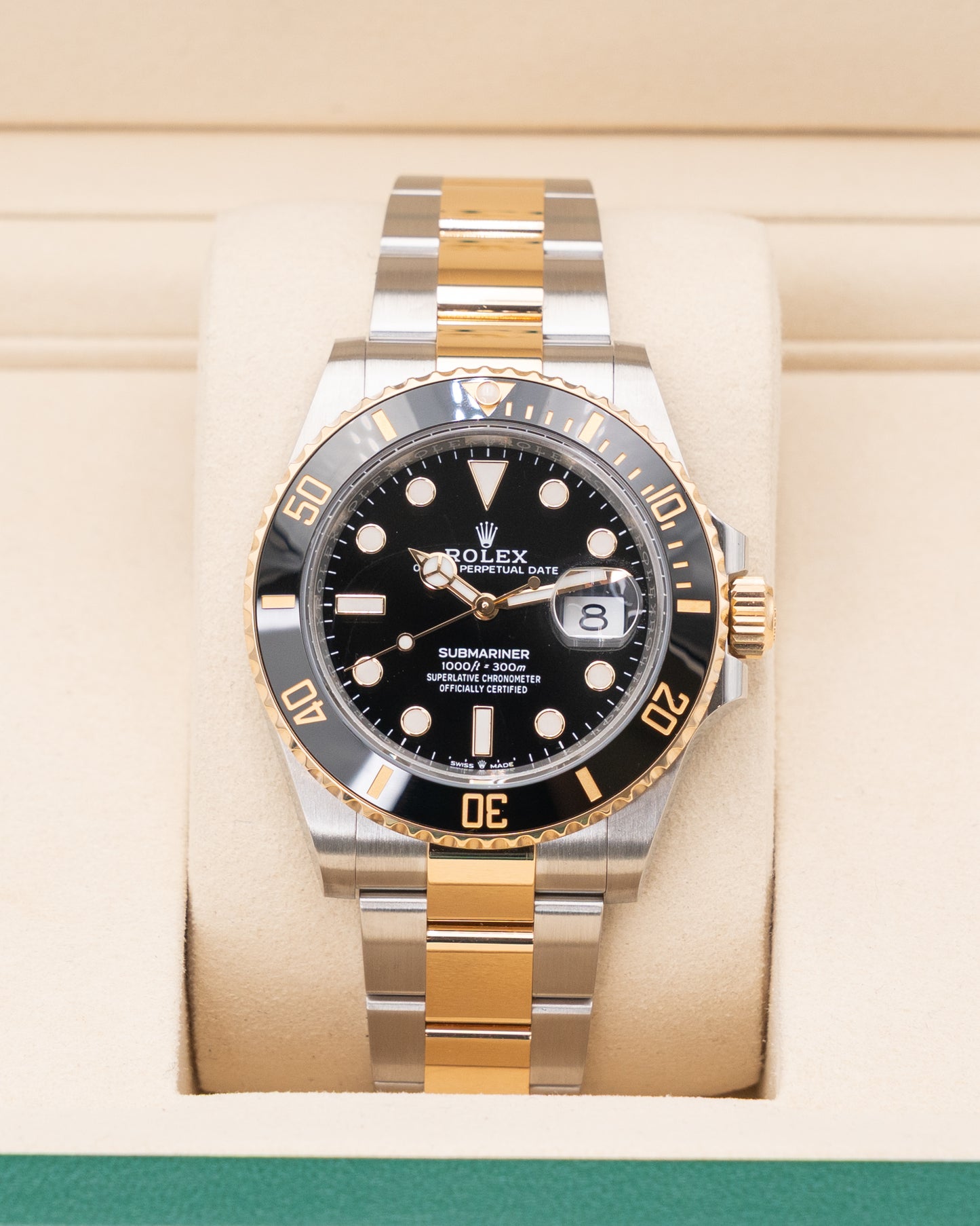 Rolex Submariner Date 41mm 126613LN Yellow Gold Two Tone Black Dial Ceramic 2025