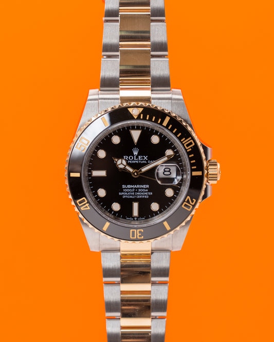Rolex Submariner Date 41mm 126613LN Yellow Gold Two Tone Black Dial Ceramic 2025