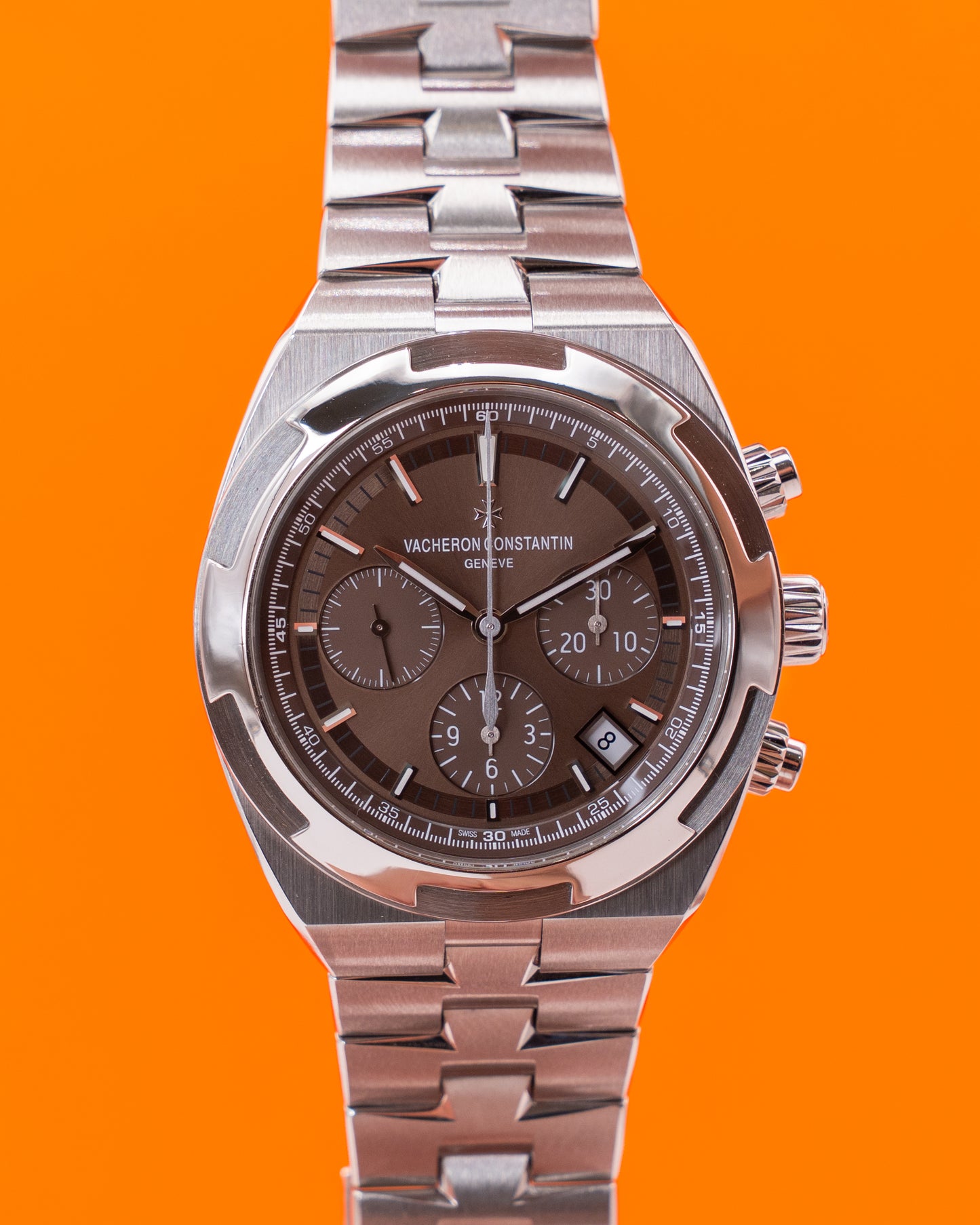 Vacheron Constantin 42.5mm 5500V/110A-B147 Brown Dial Chronograph and Date 2017