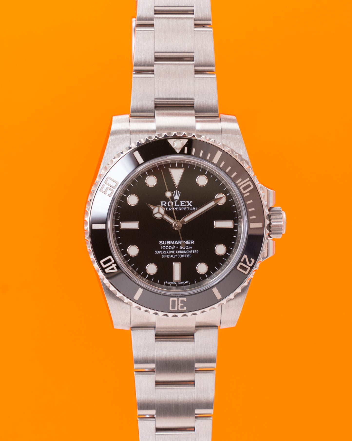 Rolex Submariner 40mm 114060 No Date Black Ceramic 2019