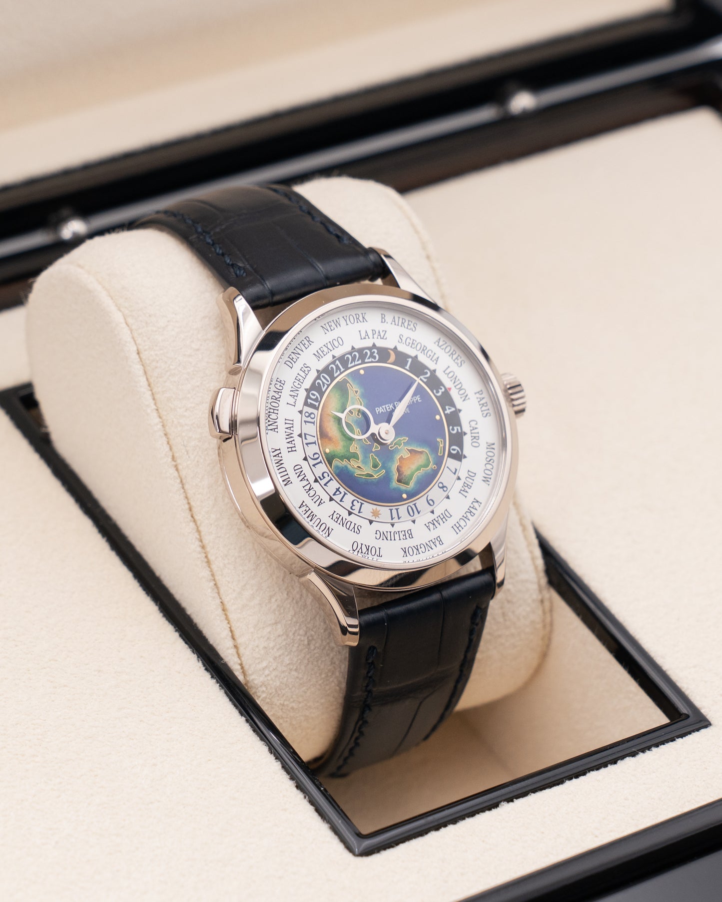 Patek Philippe World Time 38.5mm 5231G-001 White Gold Enamel Dial 2023