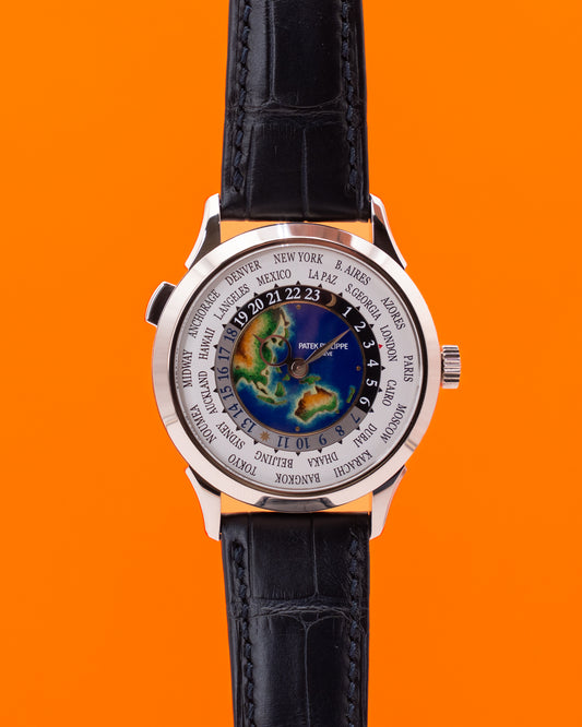 Patek Philippe World Time 38.5mm 5231G-001 White Gold Enamel Dial 2023