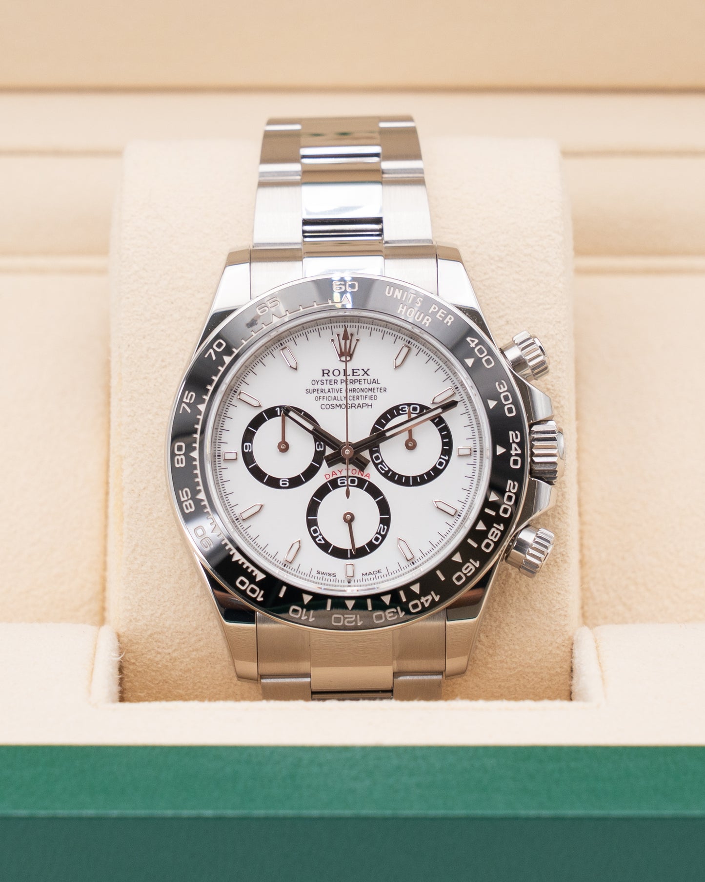 Rolex Daytona 40mm 126500LN White Dial Panda 2024