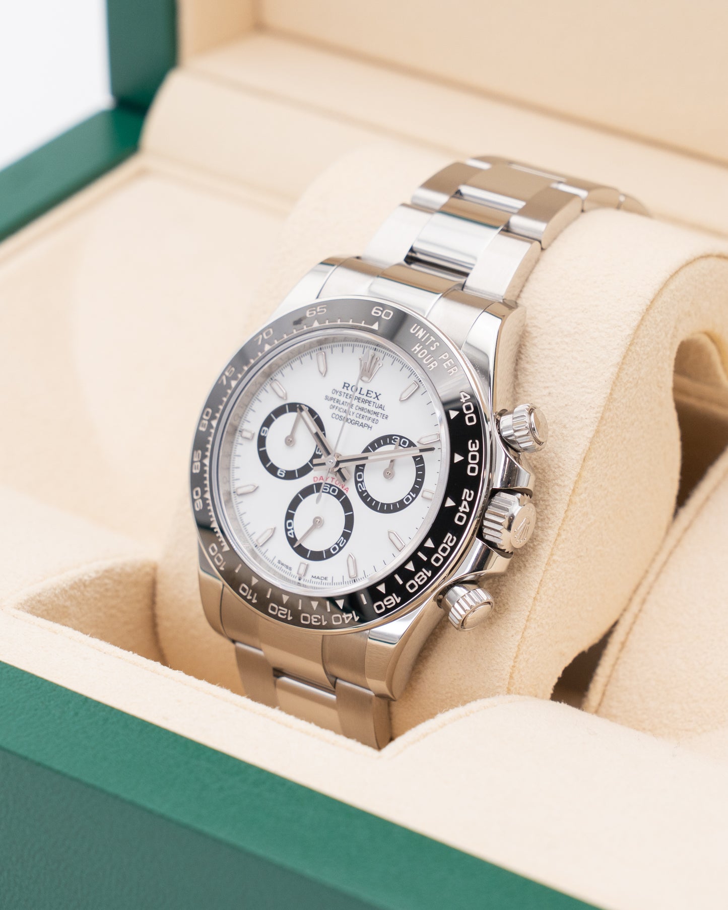 Rolex Daytona 40mm 126500LN White Dial Panda 2024