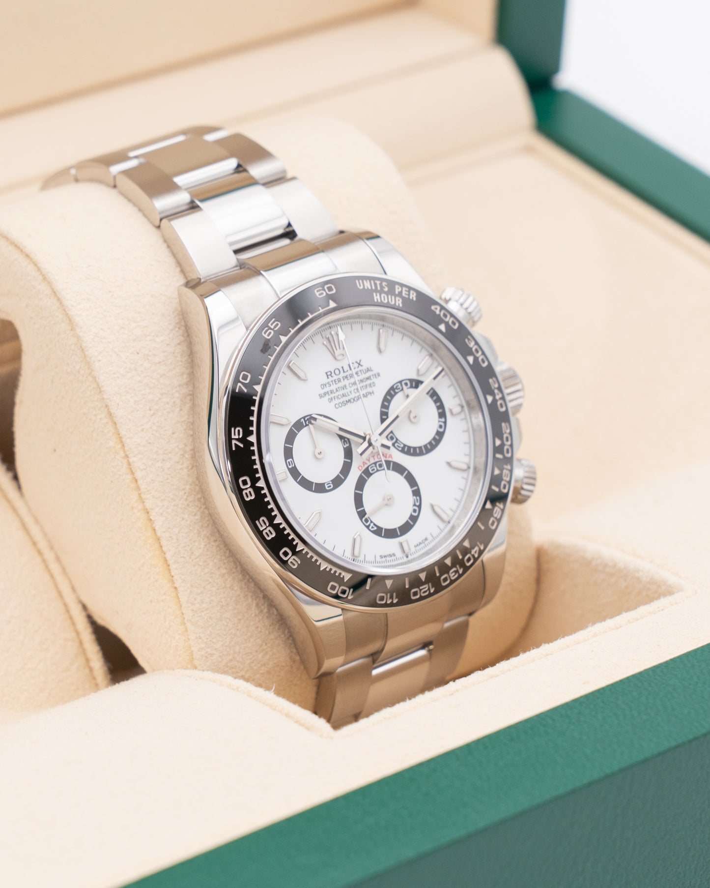 Rolex Daytona 40mm 126500LN White Dial Panda 2024