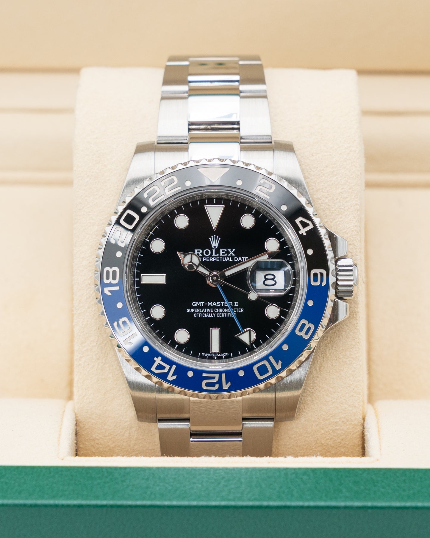 Rolex GMT Master II 40mm 116710BLNR Batman on Oyster 2016