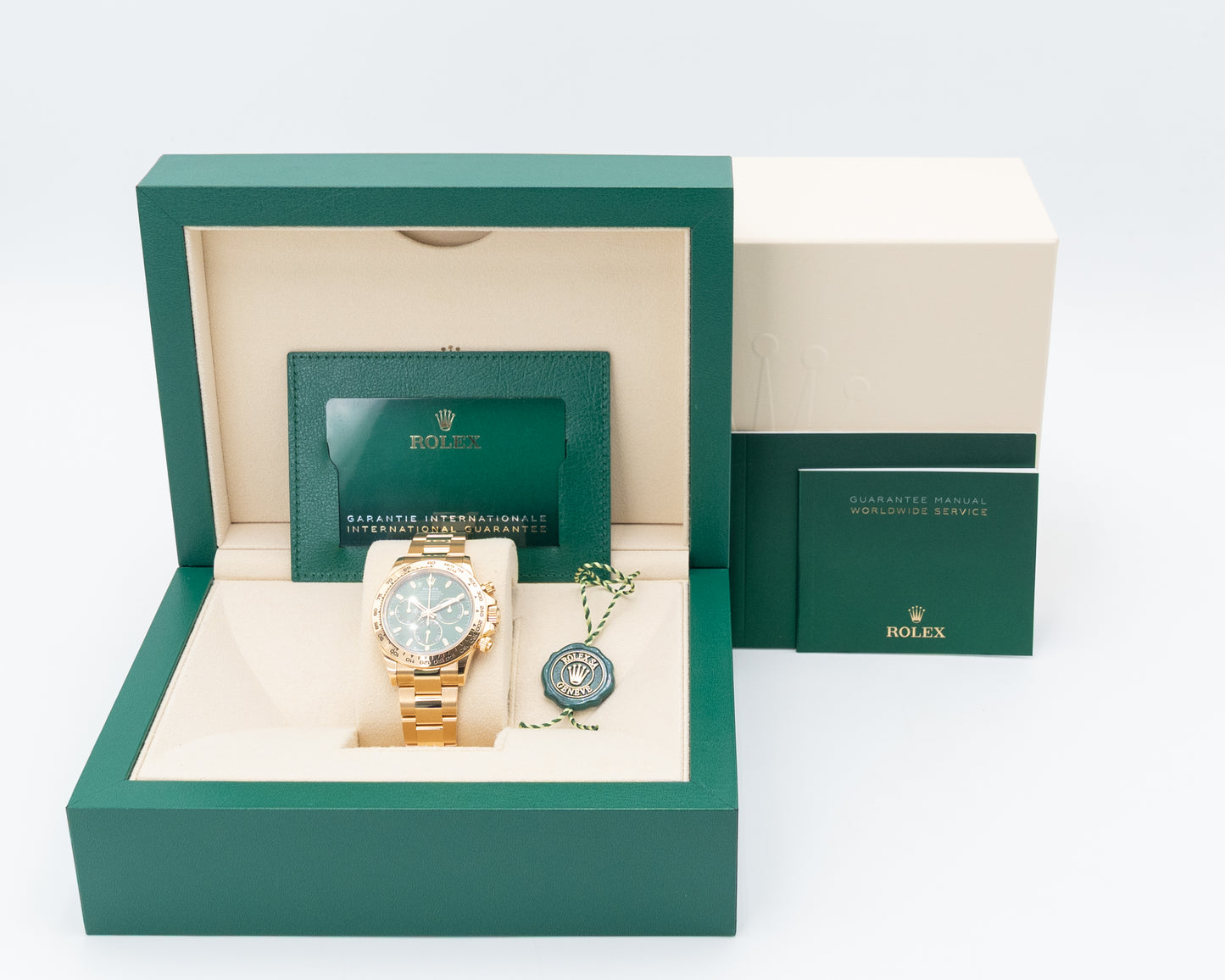 Rolex Daytona 40mm 116508 John Mayer Yellow Gold Green Dial 2021