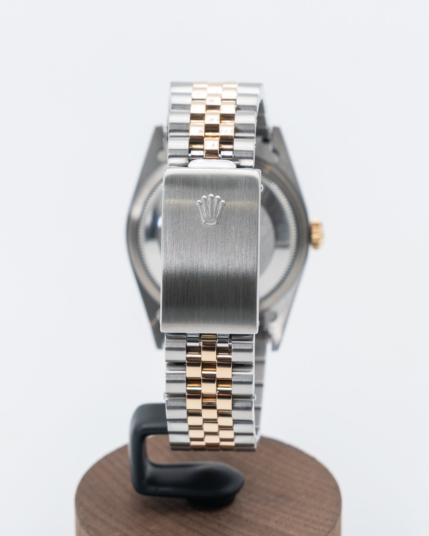Rolex Datejust 36mm 16233 Black Arabic Dial Two Tone Fluted Jubilee