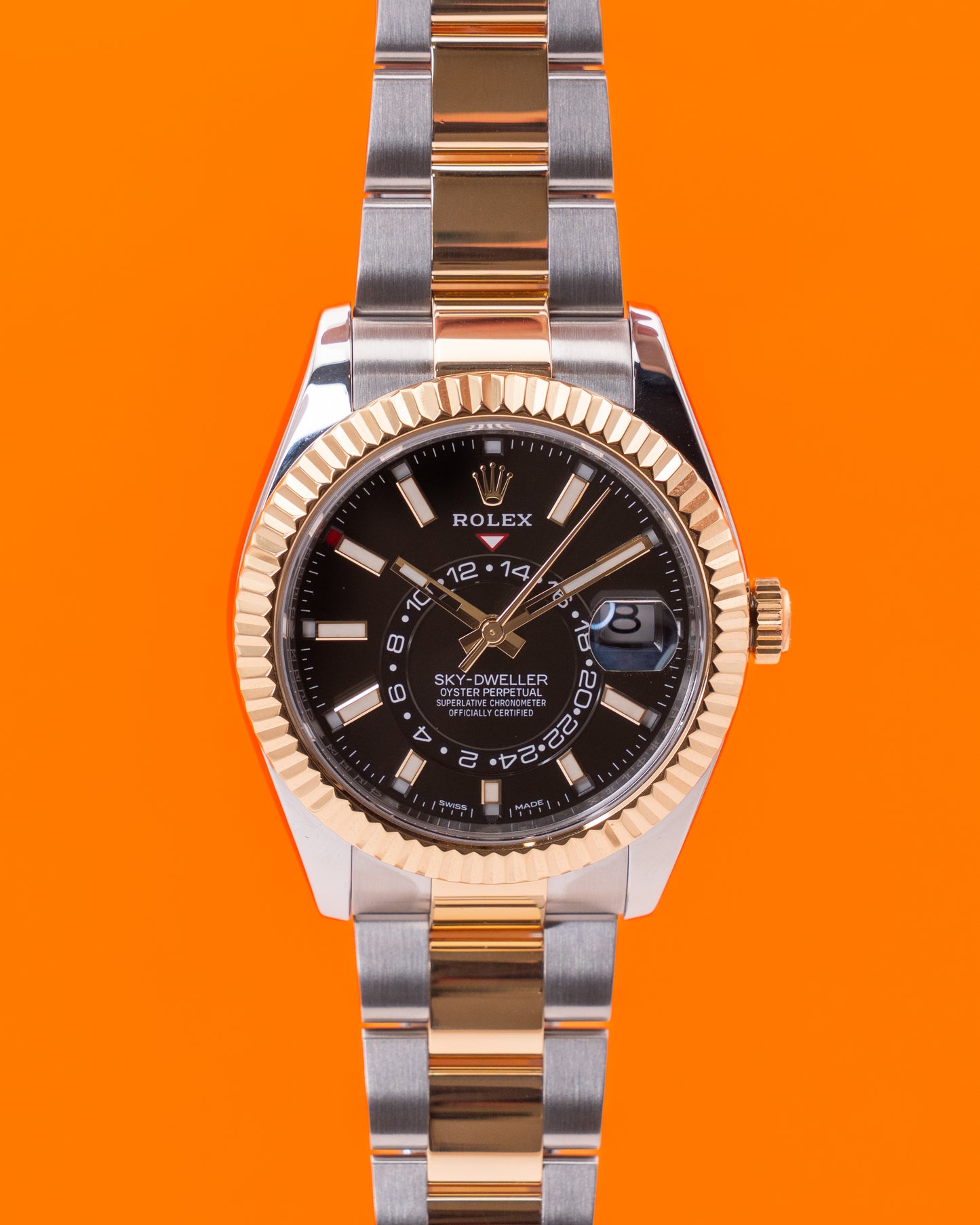 Rolex Skydweller 42mm 326933 Two Tone Yellow Black Dial 2020