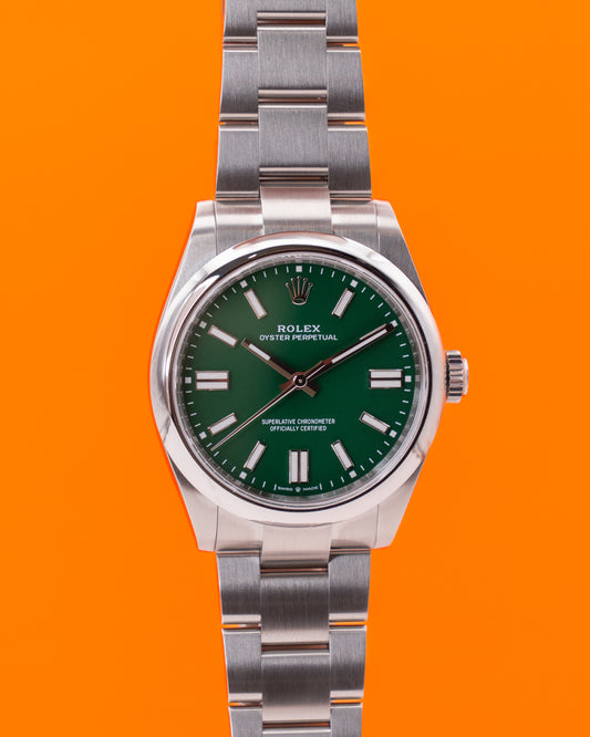 UNWORN Rolex Oyster Perpetual 41mm 134300-0004 Green Dial 2025