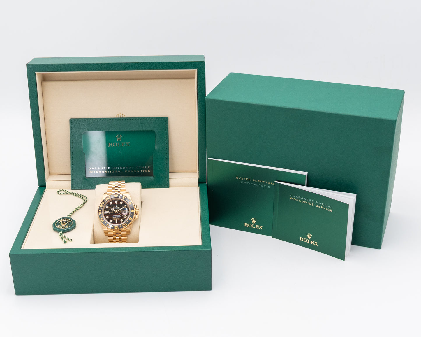 NEW RELEASE Rolex GMT Master II 40mm 126718GRNR Yellow Gold Tiger Iron 2025