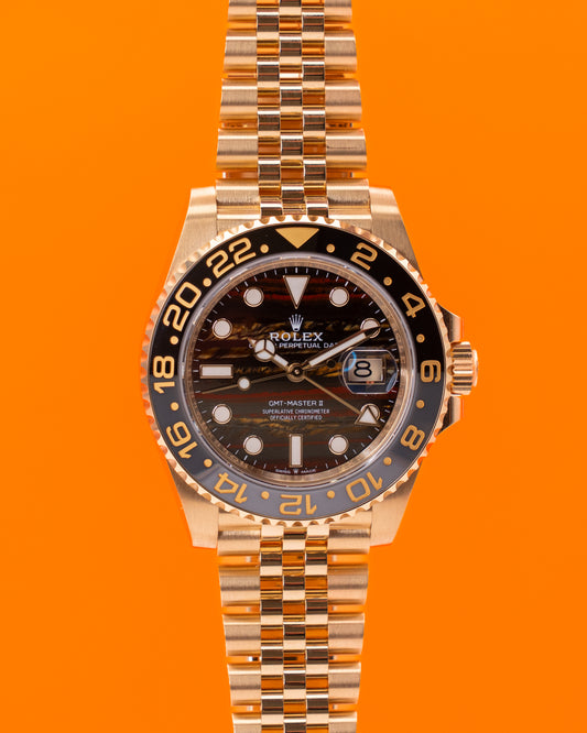 NEW RELEASE Rolex GMT Master II 40mm 126718GRNR Yellow Gold Tiger Iron 2025