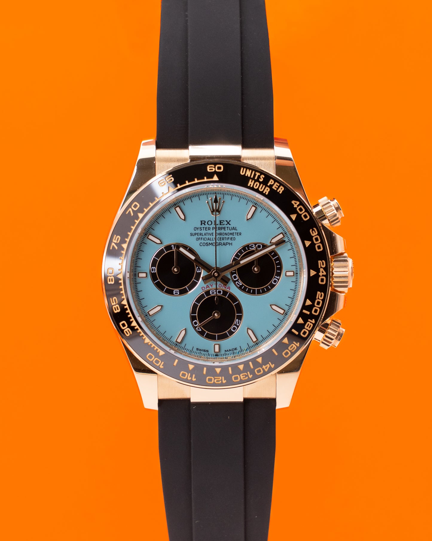 UNWORN Rolex Daytona 40mm 126518LN Yellow Gold Turquoise Dial Oyster Flex 2025