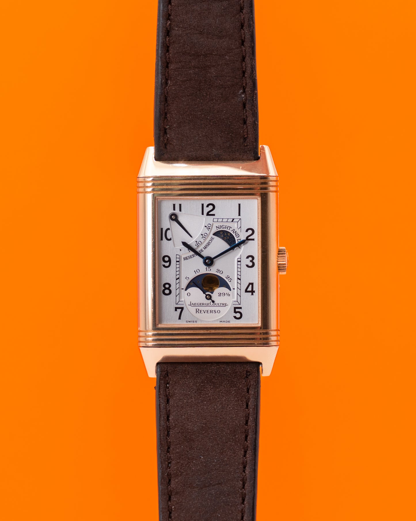 Jaeger-LeCoultre Reverso 26mm x 42mm 270.2.63 Rose Gold Sun Moon