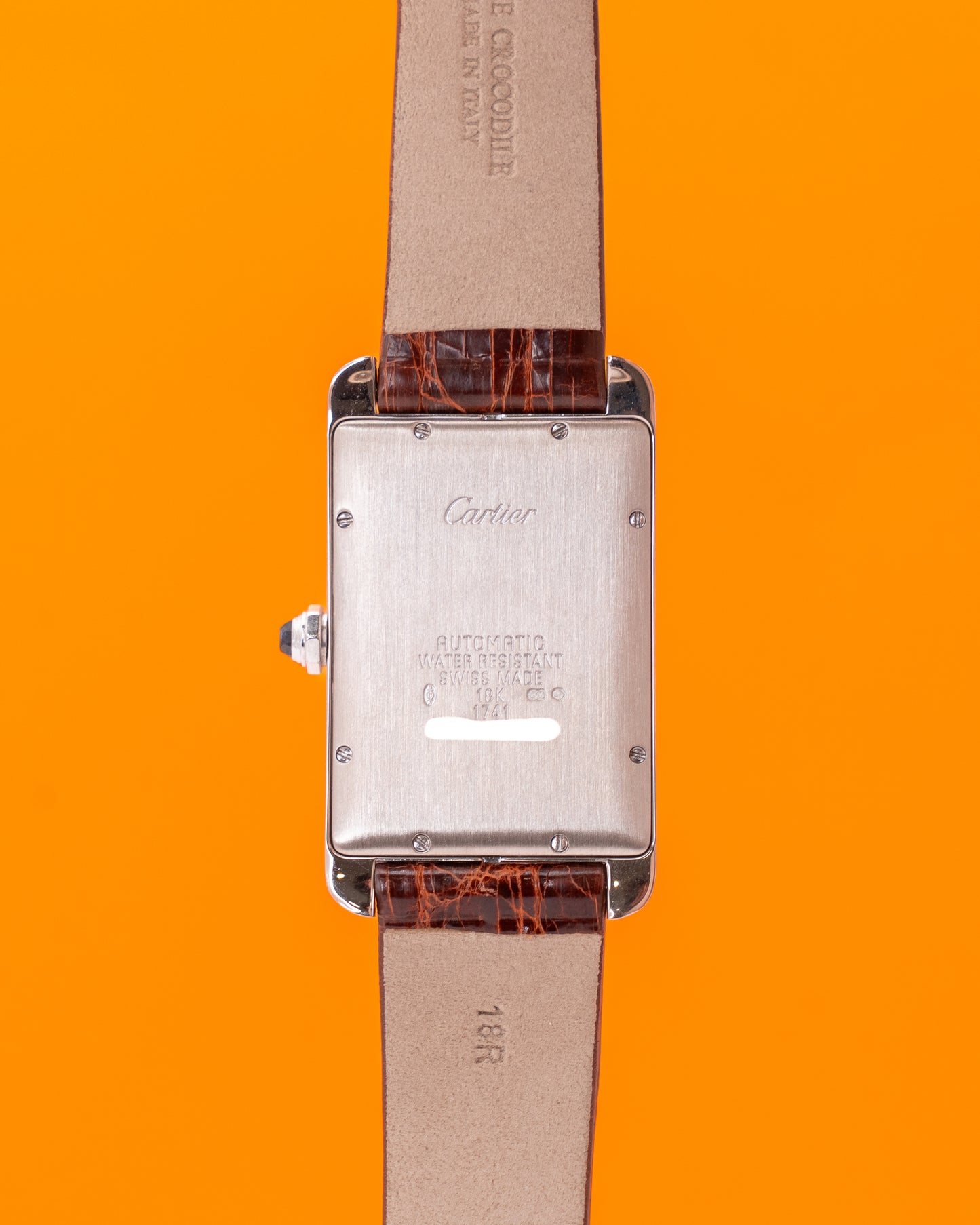 Cartier Tank Américaine 26x45mm 1741 White Guilloche Dial