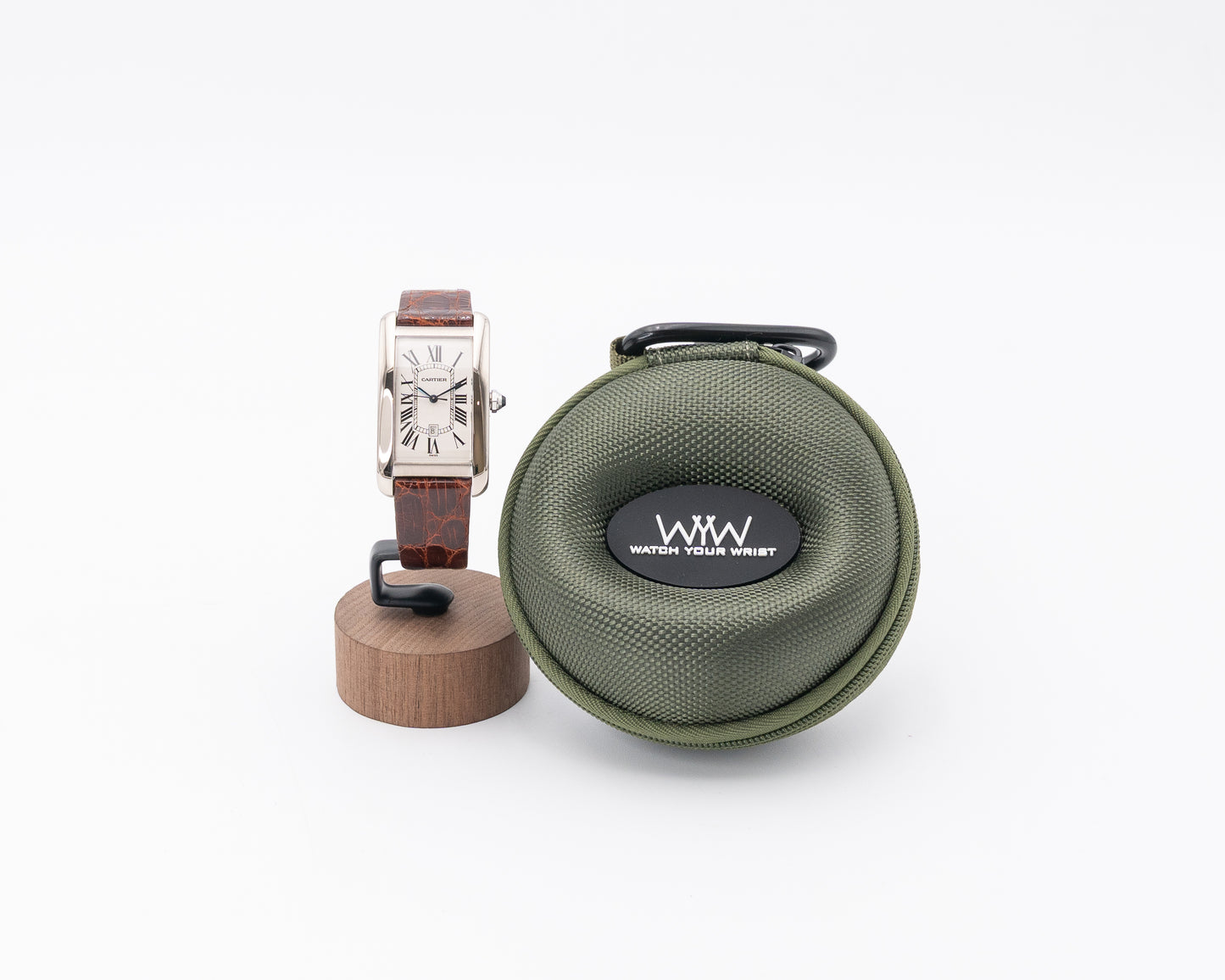 Cartier Tank Américaine 26x45mm 1741 White Guilloche Dial