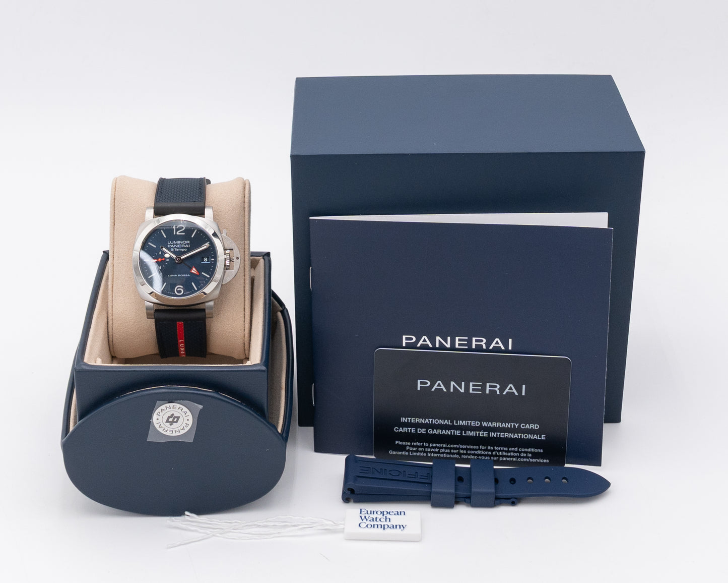 Panerai Luminor 40mm PAM01404 Quaranta BiTempo Luna Rossa Blue 2025