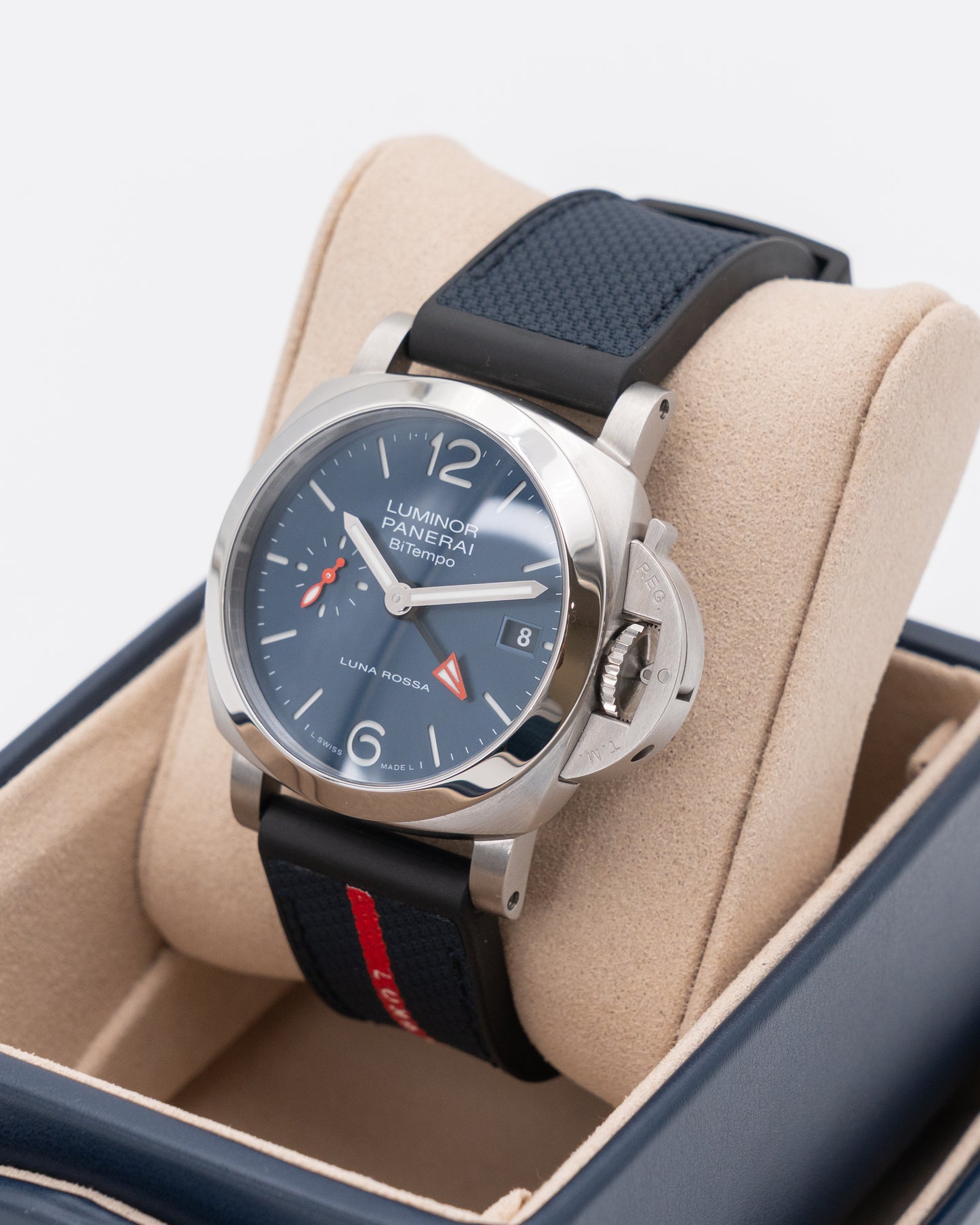 Panerai Luminor 40mm PAM01404 Quaranta BiTempo Luna Rossa Blue 2025