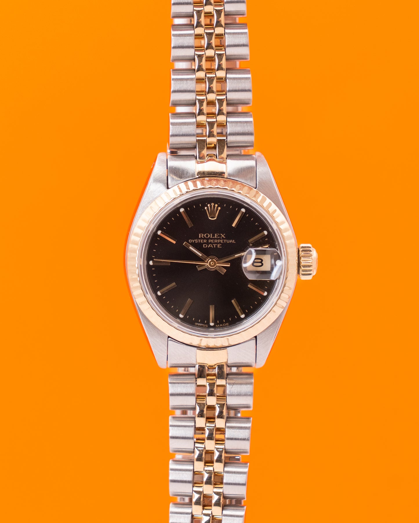 Rolex Datejust 26mm 6917 Two Tone Black Dial Yellow Gold 1983