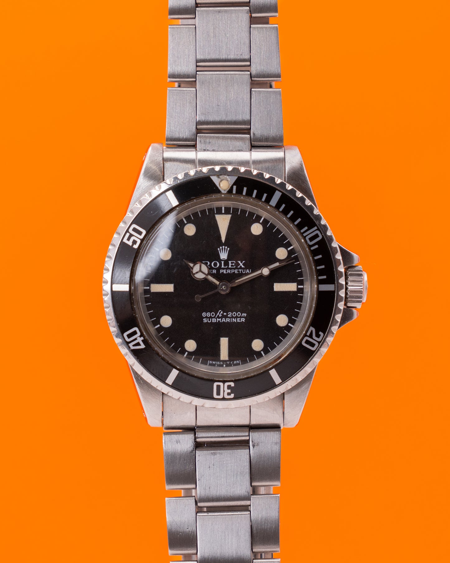 Rolex Submariner No Date 40mm 5513 Black Aluminum