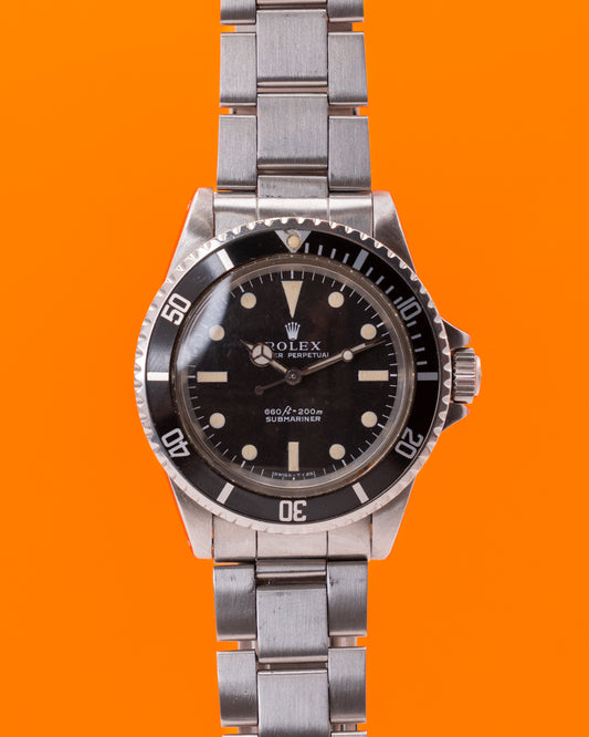 Rolex Submariner No Date 40mm 5513 Black Aluminum