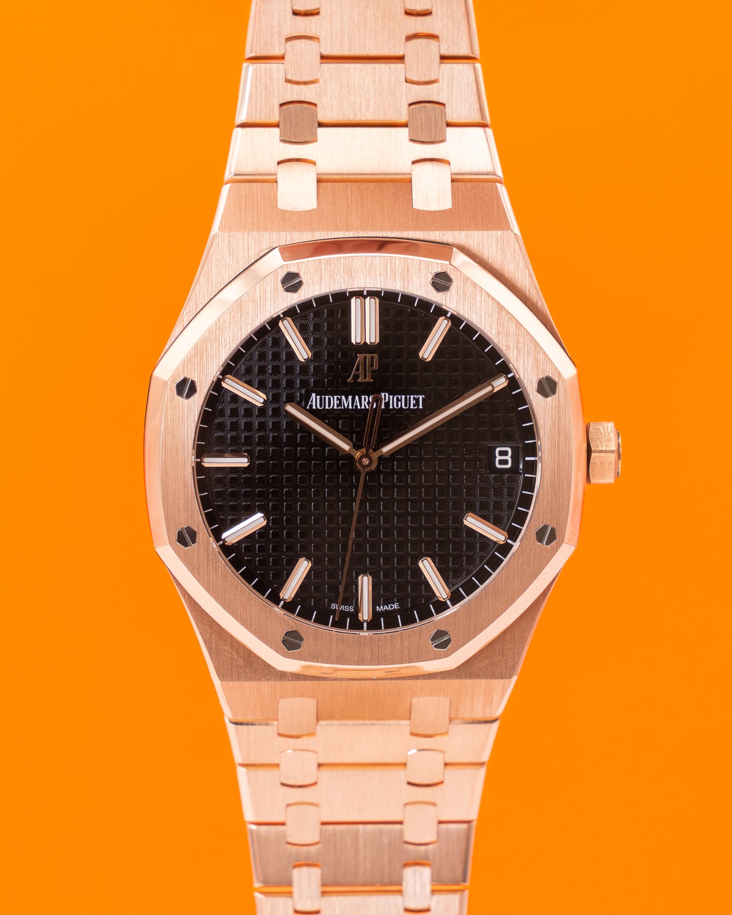 Audemars Piguet Royal Oak 41mm 15500OR Rose Gold Black Dial