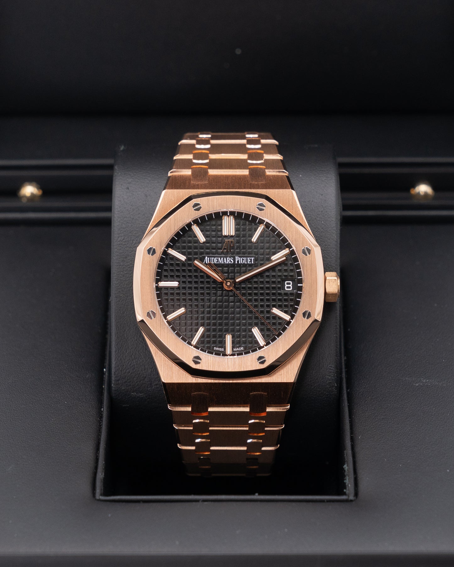 Audemars Piguet Royal Oak 41mm 15500OR Rose Gold Black Dial