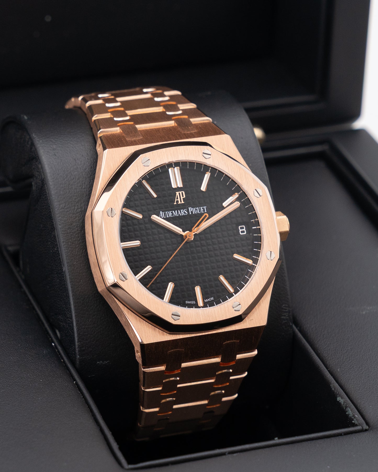 Audemars Piguet Royal Oak 41mm 15500OR Rose Gold Black Dial