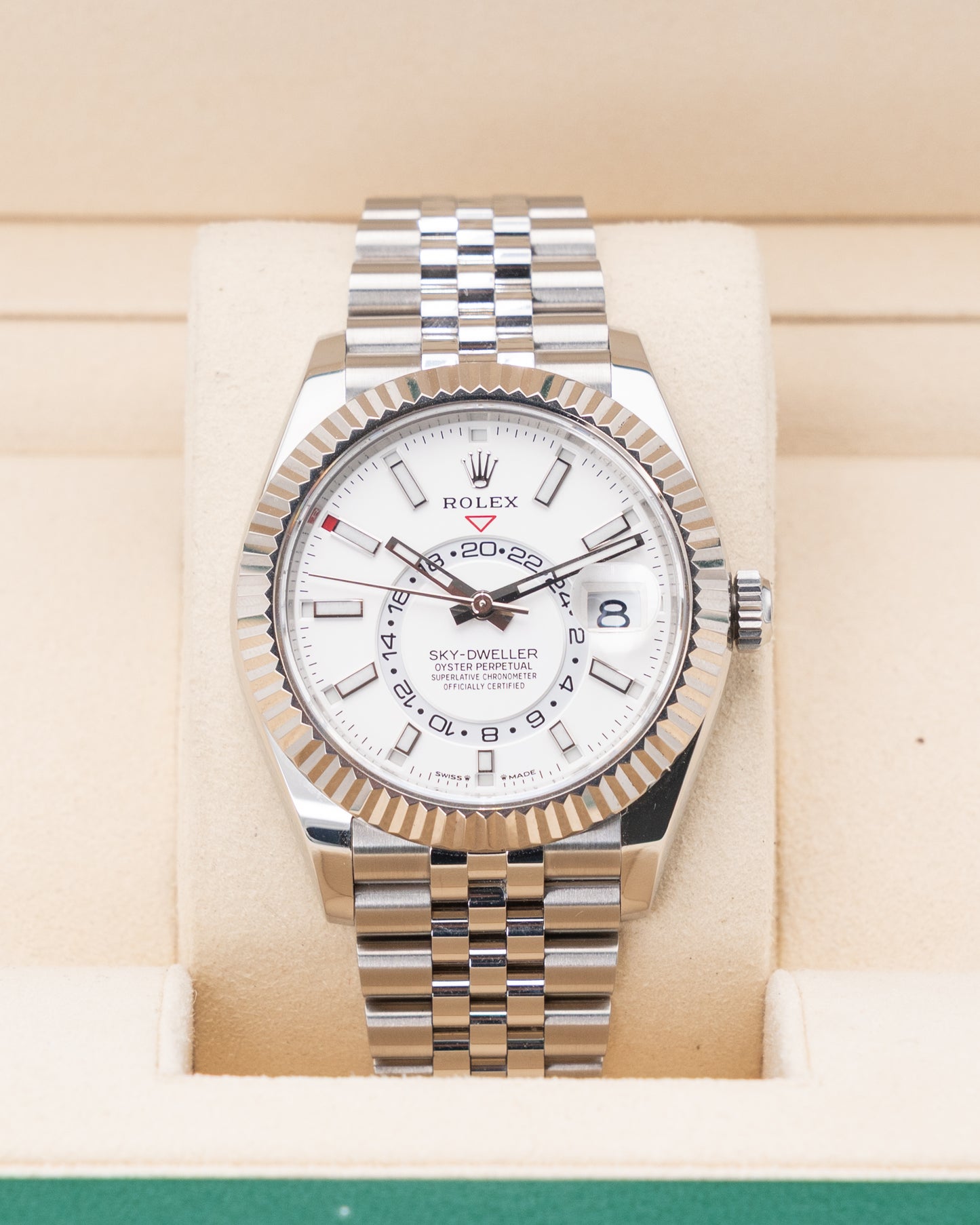 Rolex Sky Dweller 42mm 336934 Whiter Dial on Jubilee 2023
