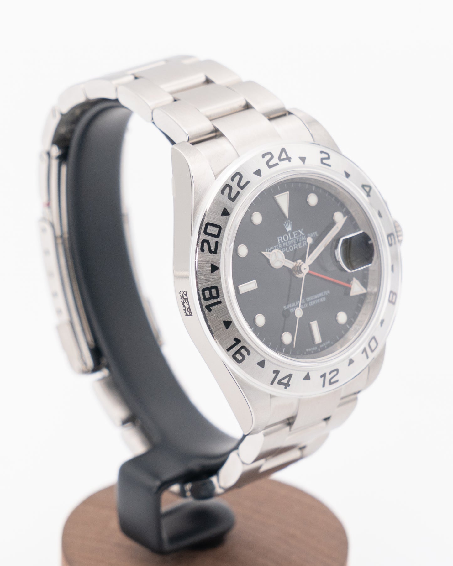 NOS / Stickered Rolex Explorer II 40mm 16570 Black Superluminova 3186 Movement V-Serial