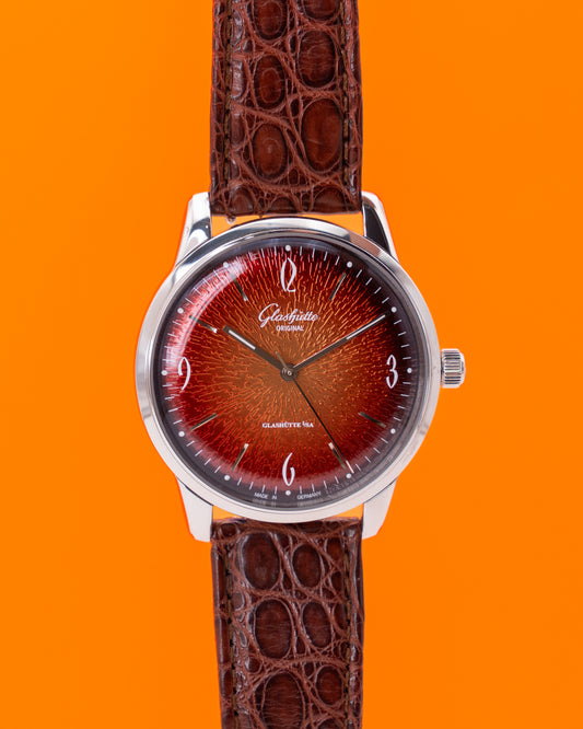 Glashutte Senator Sixties Annual Edition 39mm 1-39-52-13-02-04 Fiery Orange Dial 2020