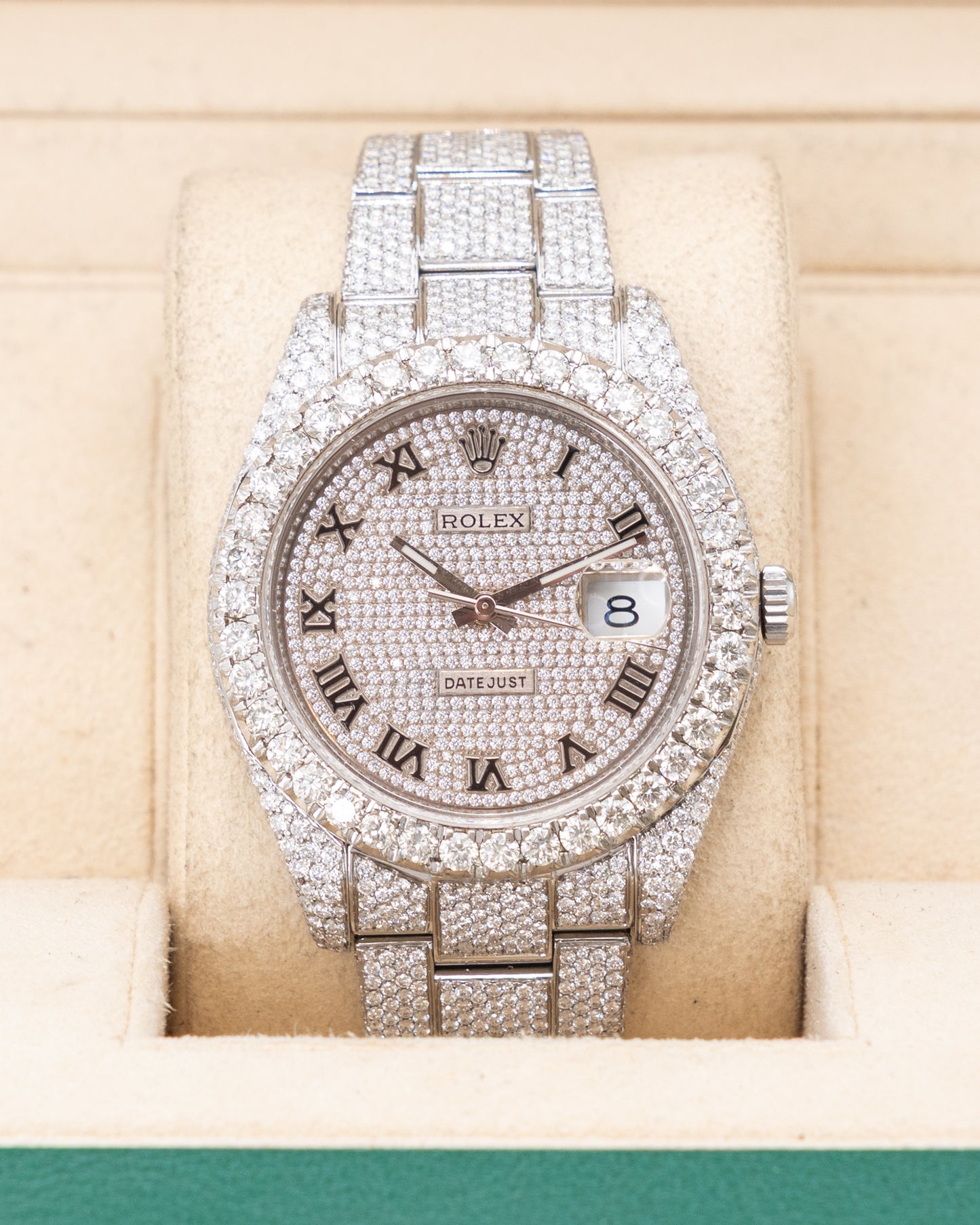 Rolex Datejust 41mm 116300 Diamond Dial, Bezel, and Bracelet VS