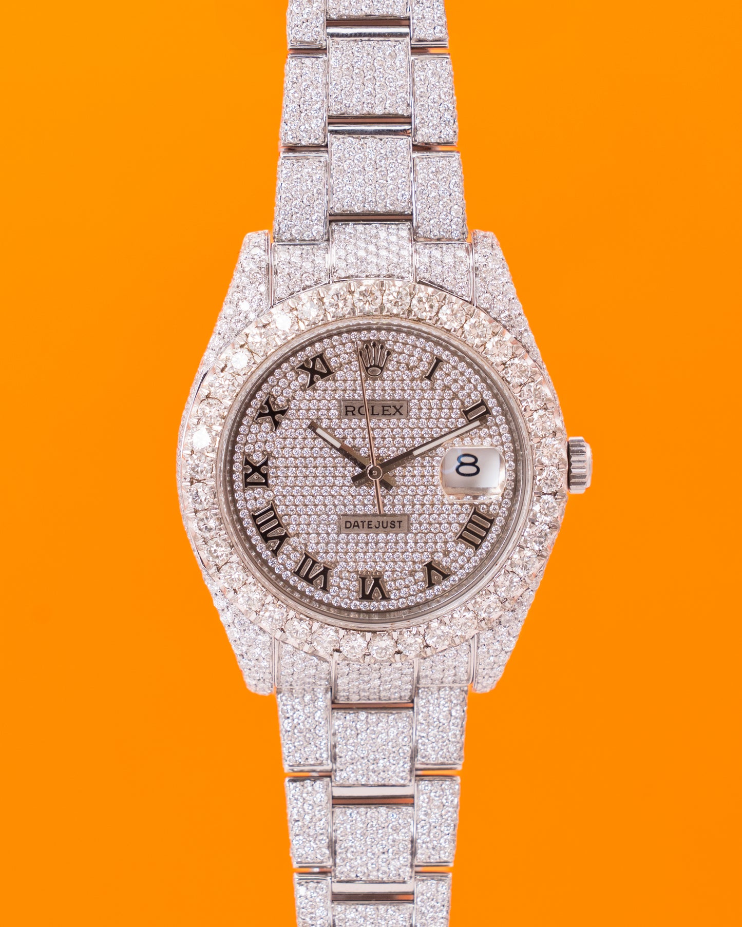 Rolex Datejust 41mm 116300 Diamond Dial, Bezel, and Bracelet VS