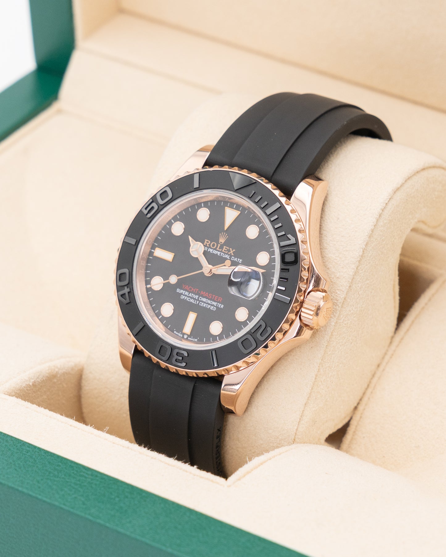 Rolex Yachtmaster 40mm 126655 Rose Gold OysterFlex 2021