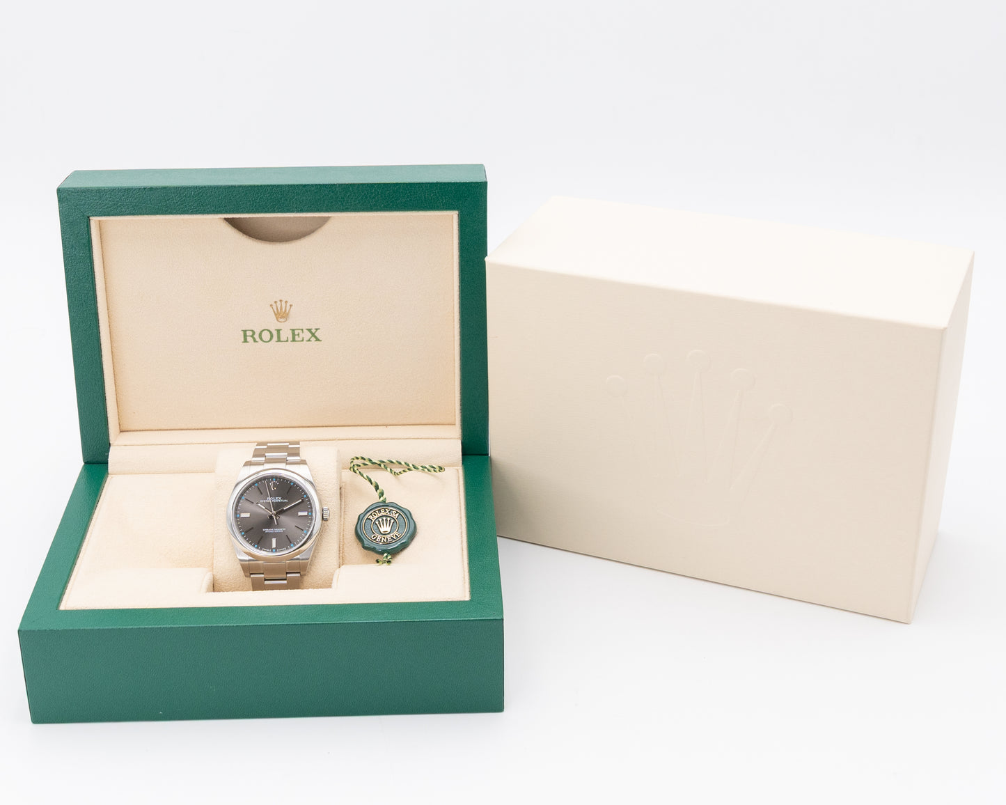 Rolex Oyster Perpetual 39mm 114300 Rhodium Dial