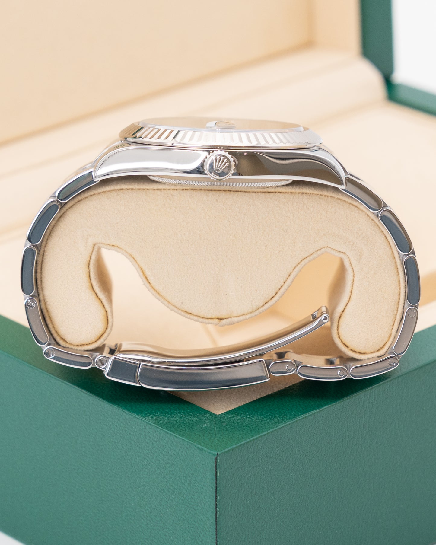 CPO Rolex Datejust 41mm 116334 Black Stick Dial Fluted Oyster 2015