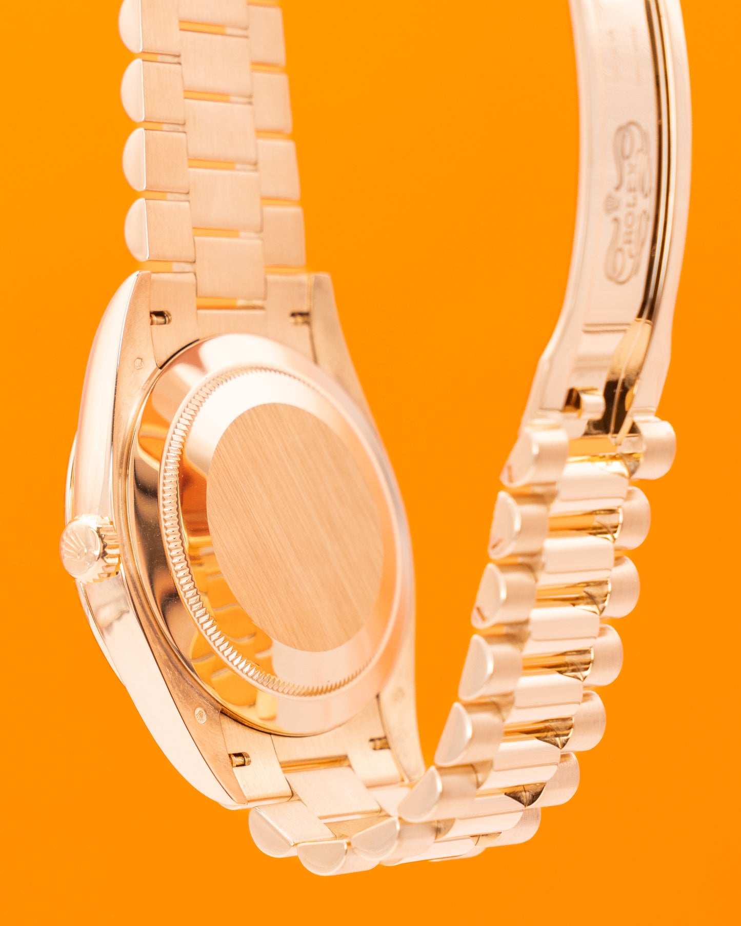 Rolex DayDate 40mm 228238 Yellow Gold Back Index Motif Dial 2019