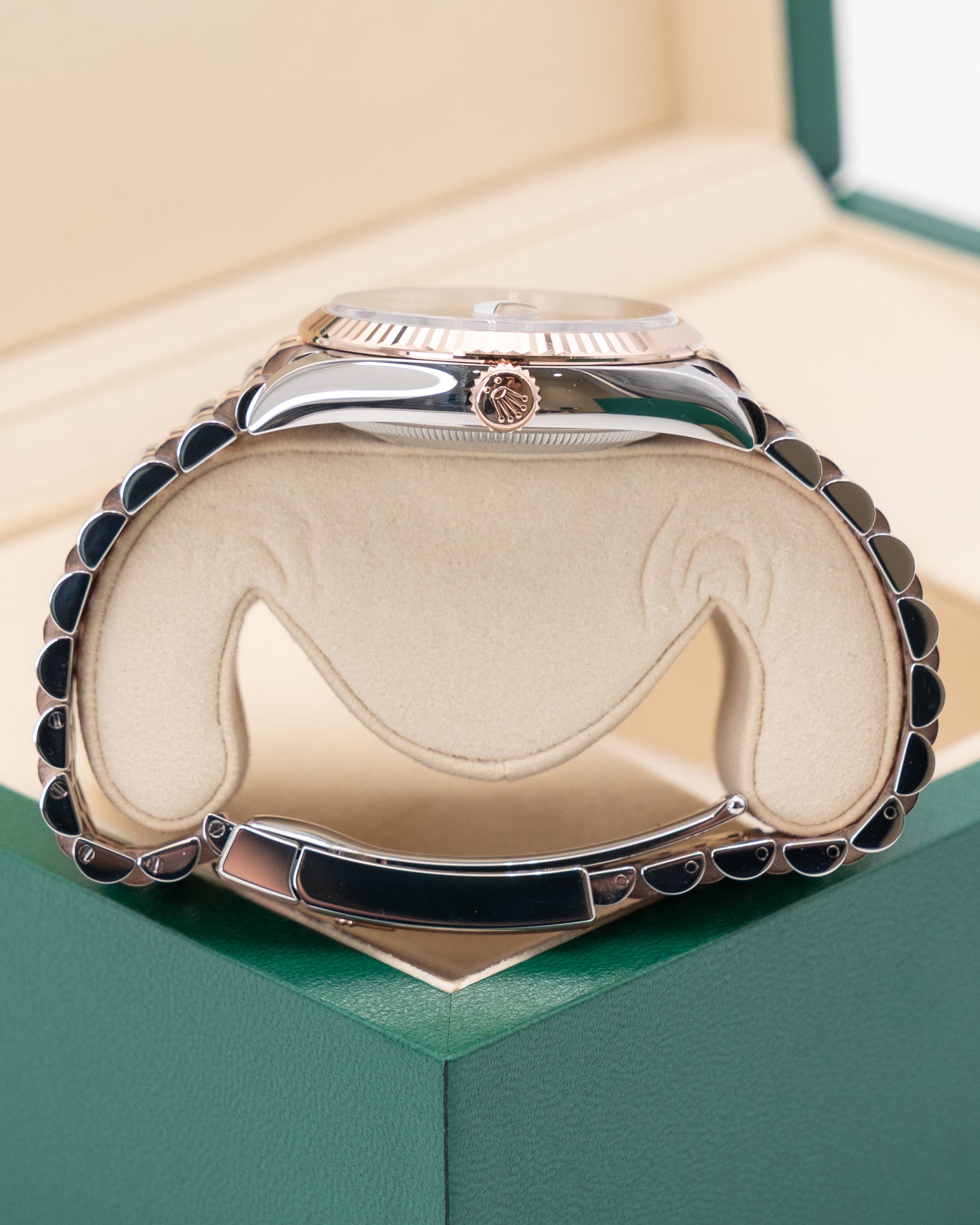 UNWORN Rolex Datejust 36mm 126231 Rose Gold Wimbledon Dial Two Tone Fluted Jubilee 2025