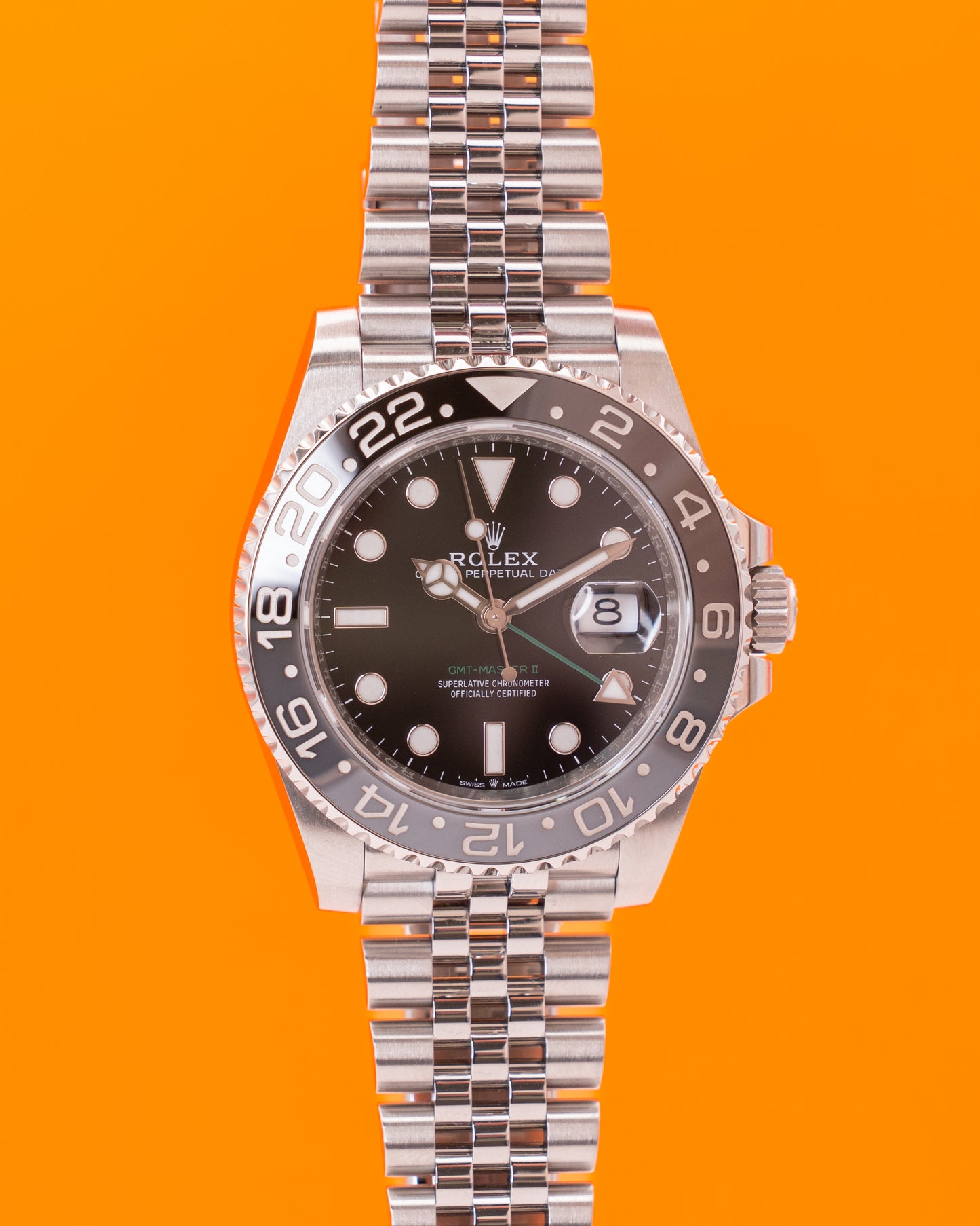 Rolex GMT Master II 40mm 126710GRNR Bruce Wayne Jubilee 2025