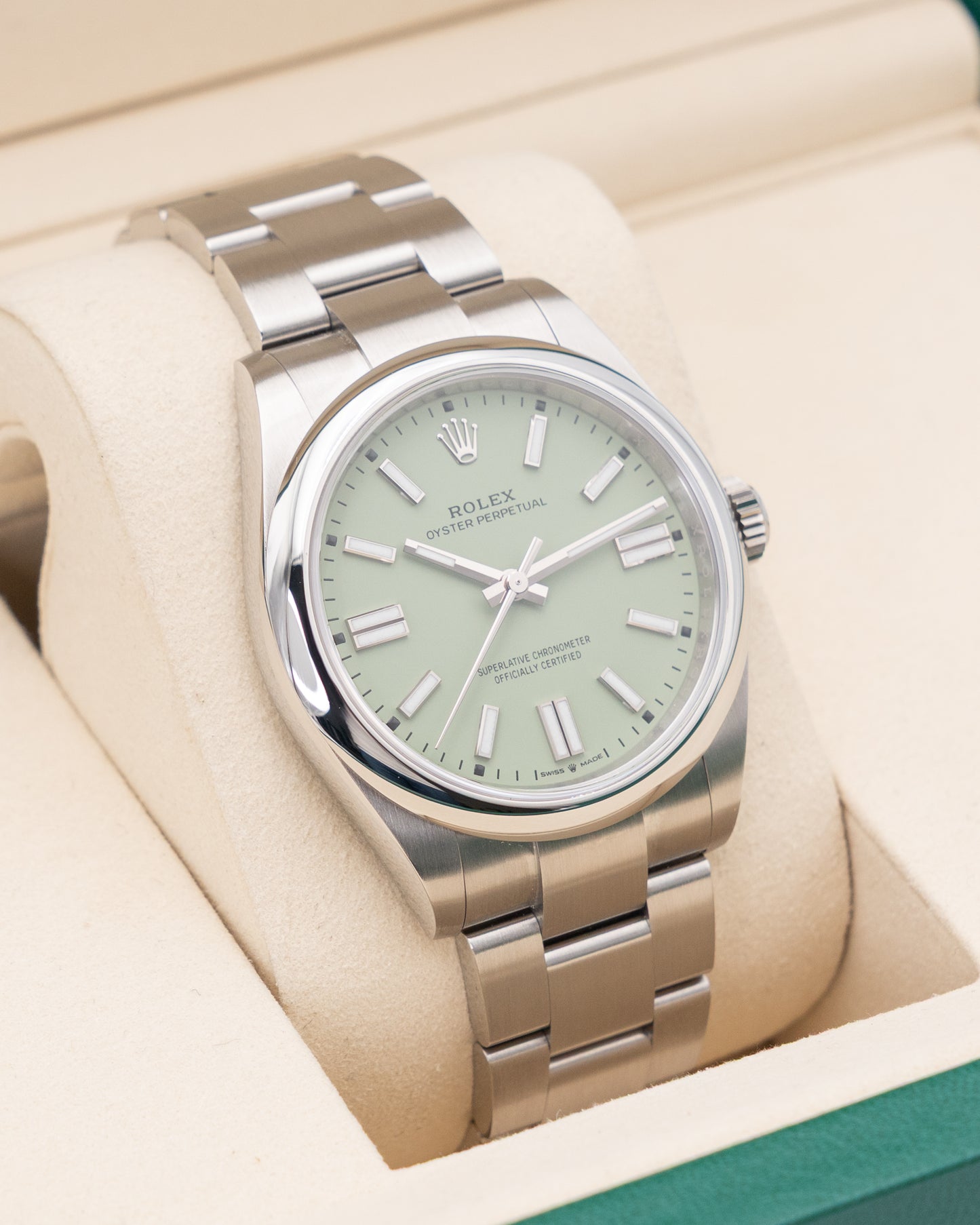 UNWORN Rolex Oyster Perpetual 41mm 134300 Pistachio Dial 2025