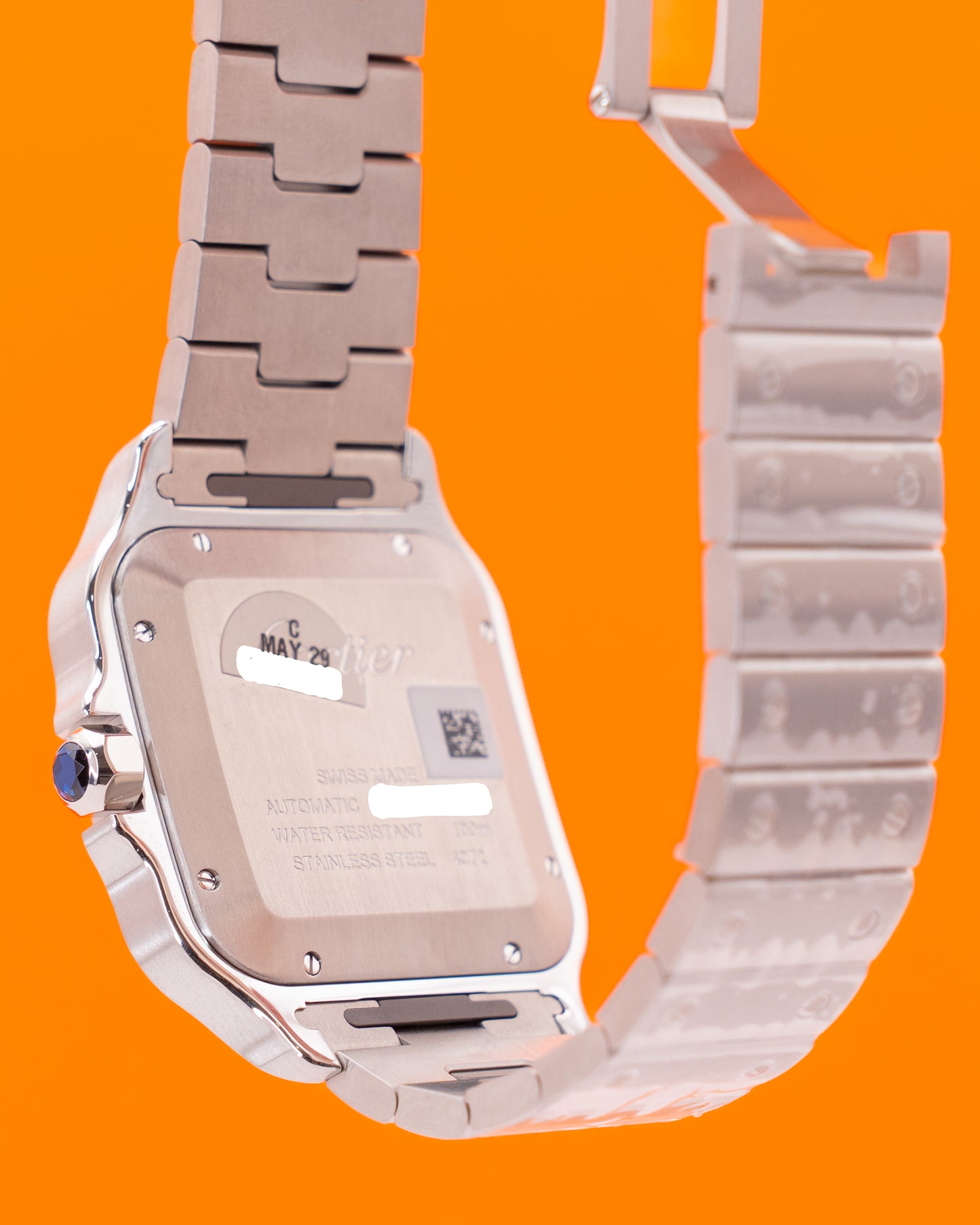 UNWORN FULL STICKERS 2025 Cartier Santos De Cartier 39.8mm WSSA0062 Green Dial Large 2025