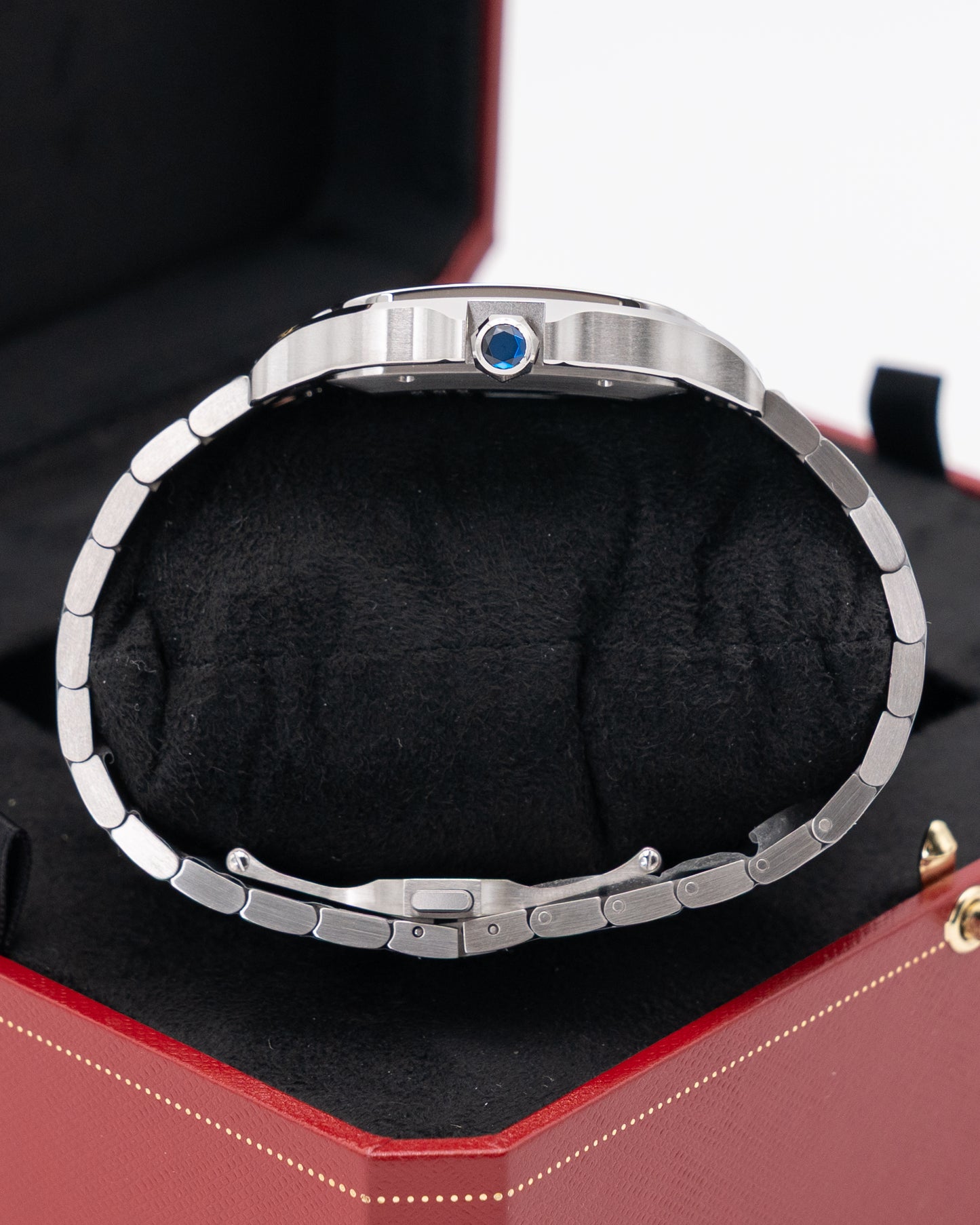 UNWORN FULL STICKERS 2025 Cartier Santos De Cartier 39.8mm WSSA0062 Green Dial Large 2025